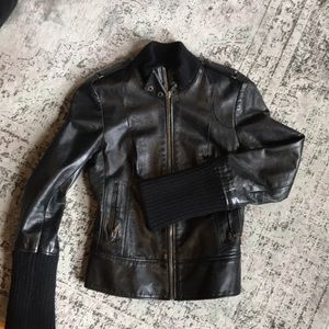 Mackage leather motorcycle jacket xs